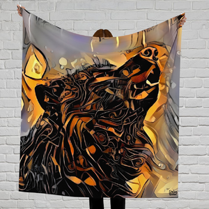 Shogun Wolf Tapestry 55x54